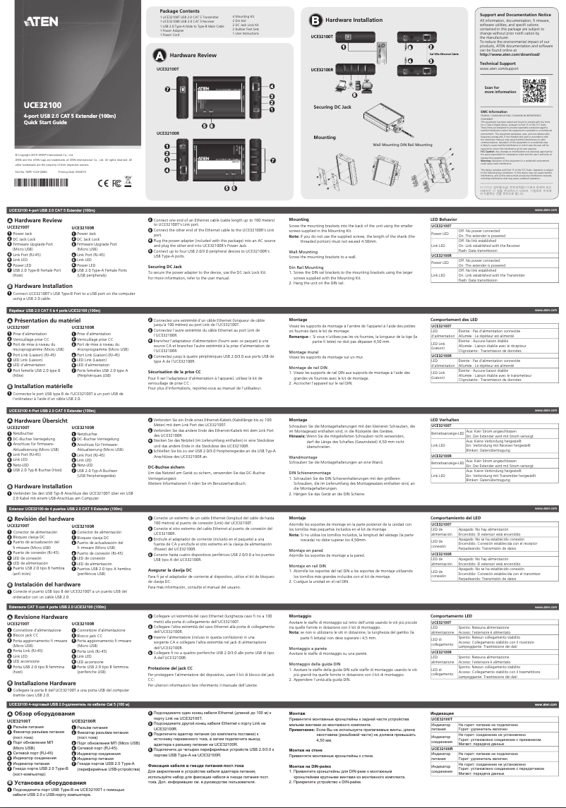 Página nº 1 - Manual de usuario ATen UCE32100