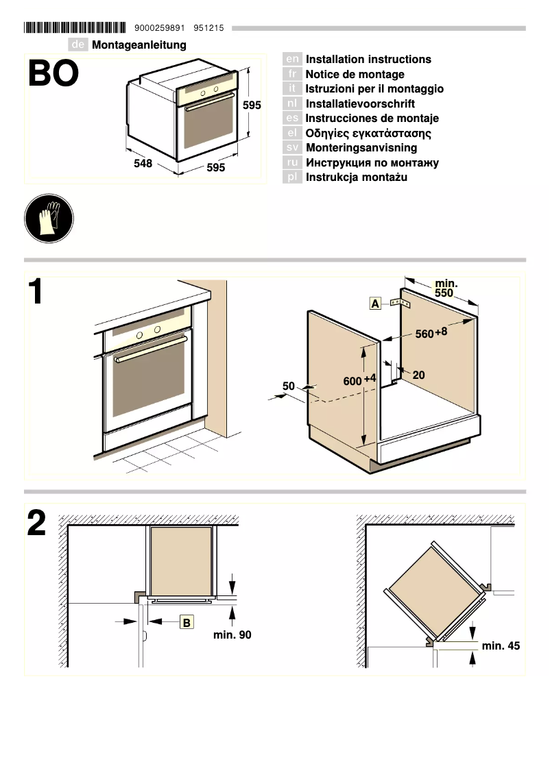Página 1 del manual Guía de instalación Constructa CF232253