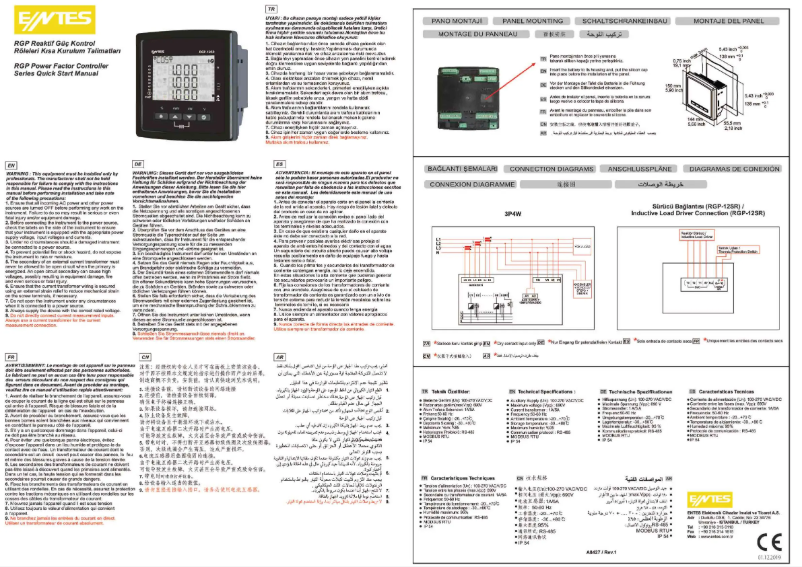 Imagen de la primera página del manual del dispositivo RGP-9S