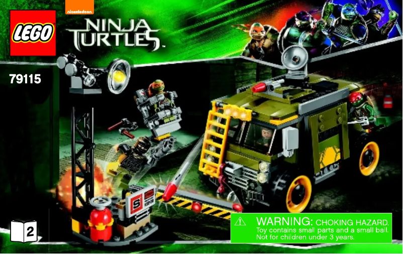 Página 1 del manual Manual de usuario Lego Ninja Turtles 79115