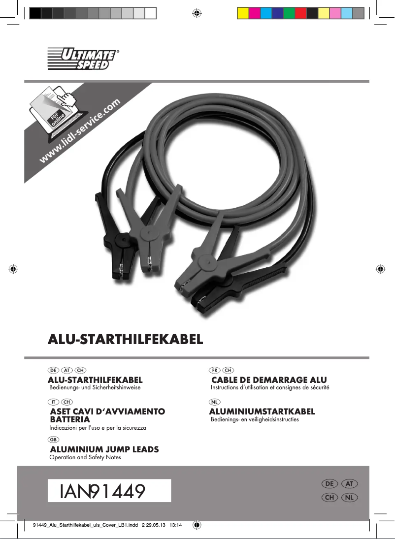 Imagen de la primera página del manual del dispositivo IAN 91449