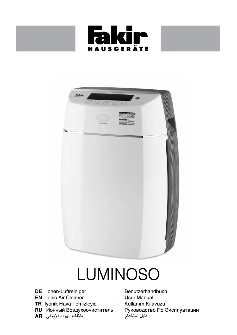 Imagen de la primera página del manual del dispositivo Luminoso