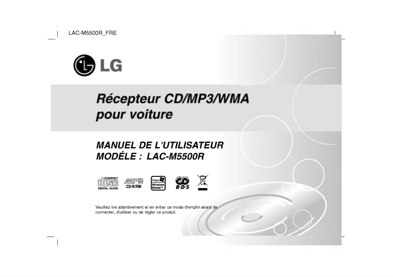 Imagen de la primera página del manual del dispositivo LAC-M5500R