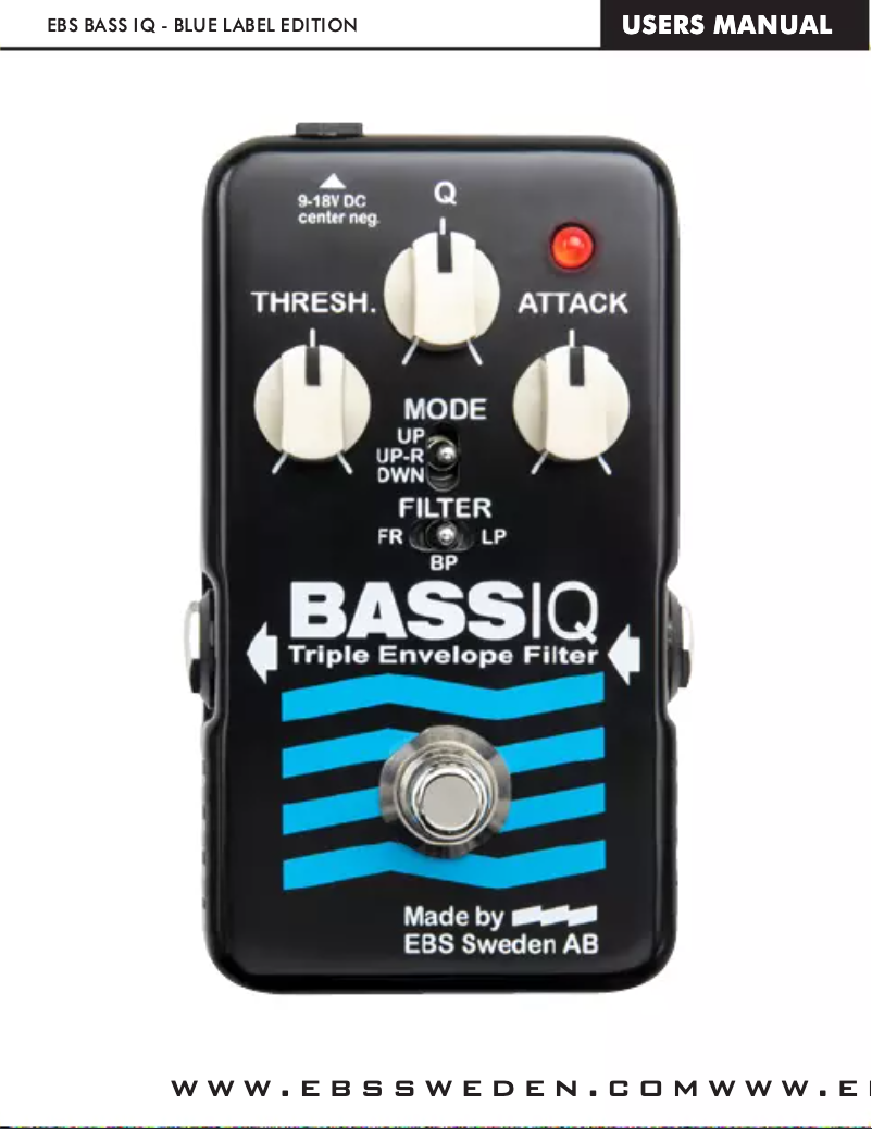 Imagen de la primera página del manual del dispositivo BassIQ