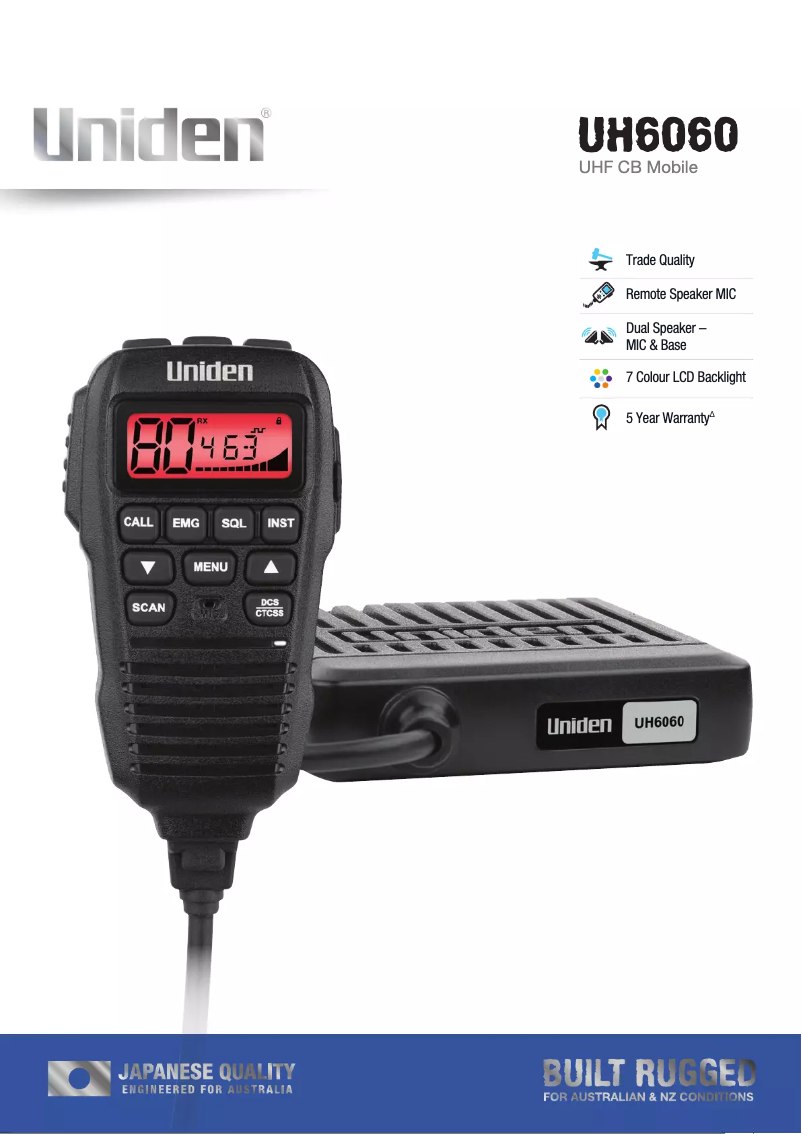 Imagen de la primera página del manual del dispositivo UH6060