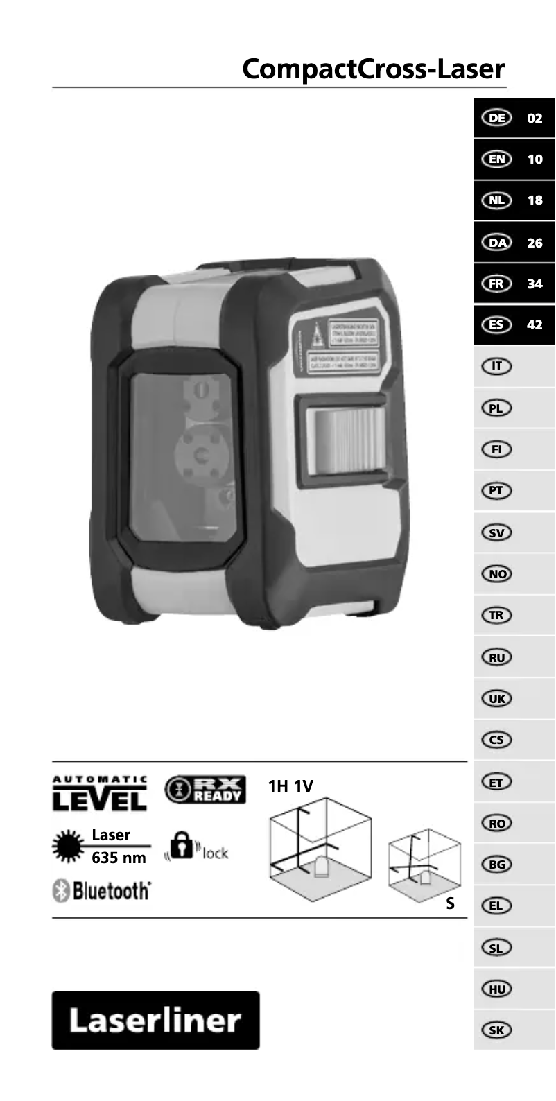 Página 1 del manual Manual de usuario Laserliner CompactCross-Laser