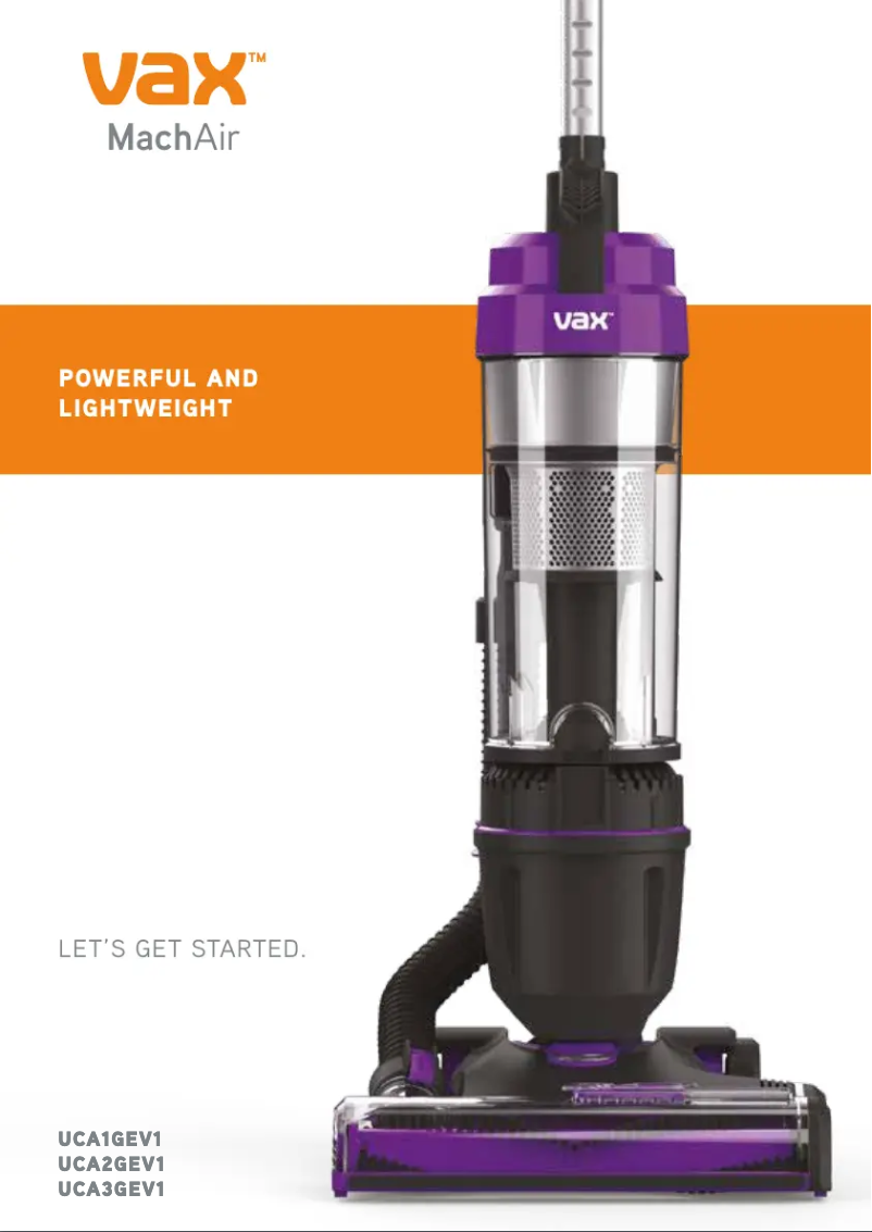 Imagen de la primera página del manual del dispositivo Mach Air UCA2GEV1