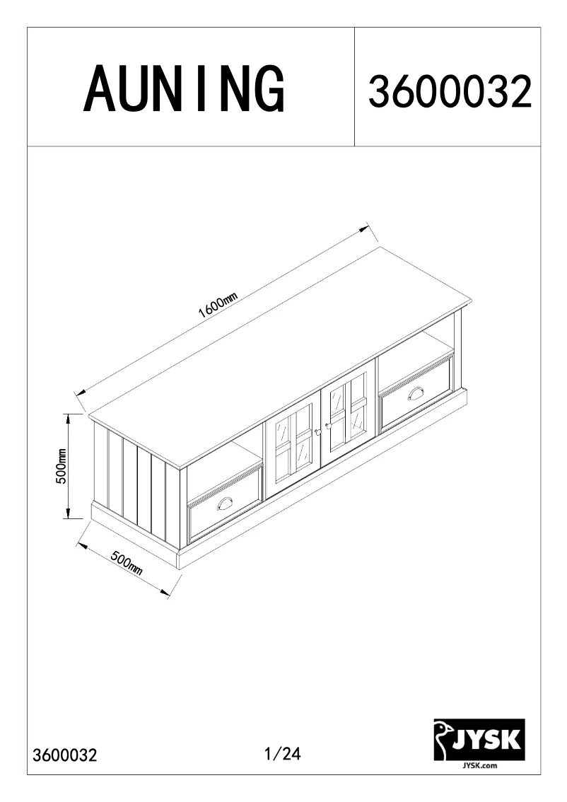 Página nº 1 - Manual de usuario JYSK Auning