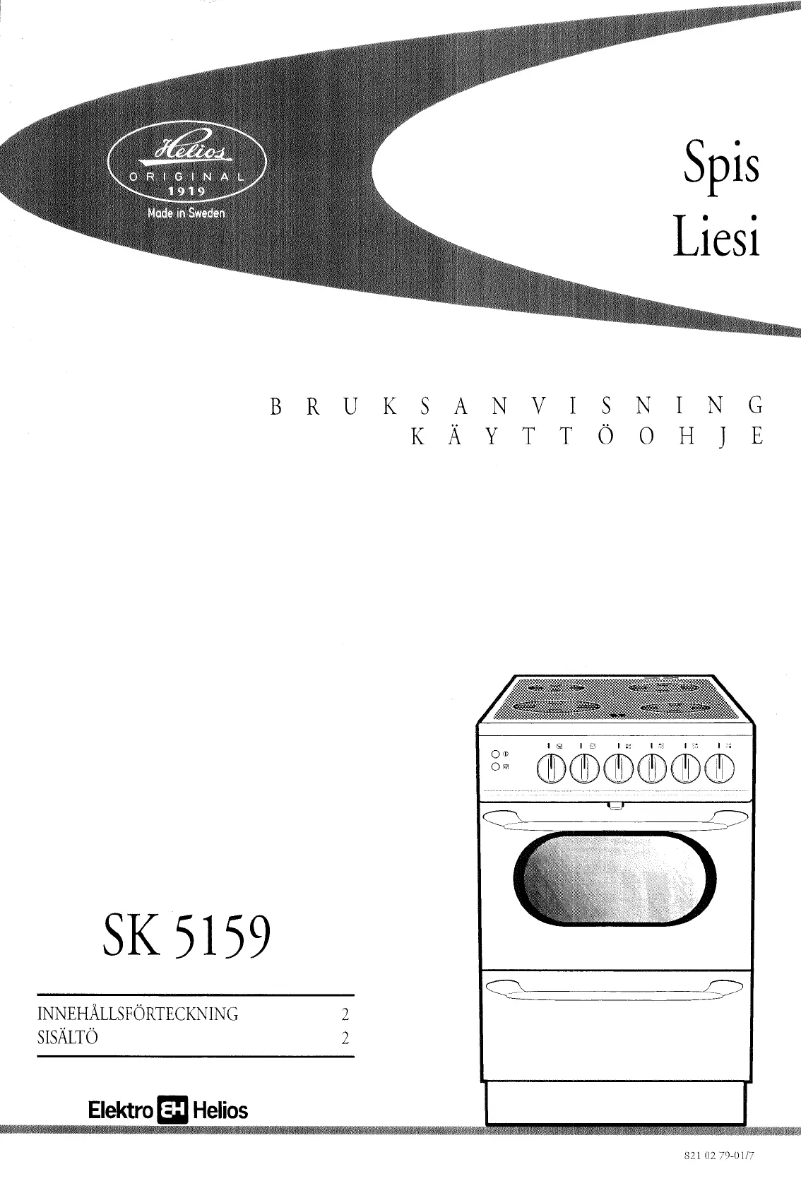 Página nº 1 - Manual de usuario Elektro Helios SK5159