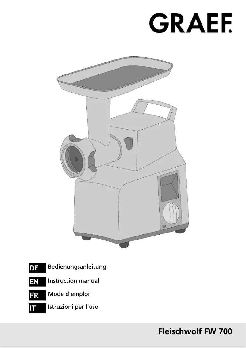 Imagen de la primera página del manual del dispositivo FW 700