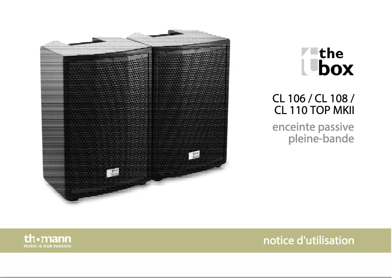 Imagen de la primera página del manual del dispositivo CL 108 Top MK II