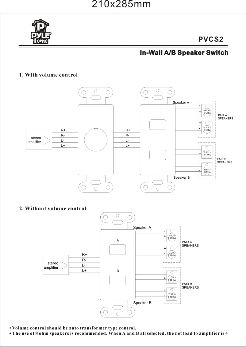 Página nº 1 - Manual de usuario Pyle PVCS2