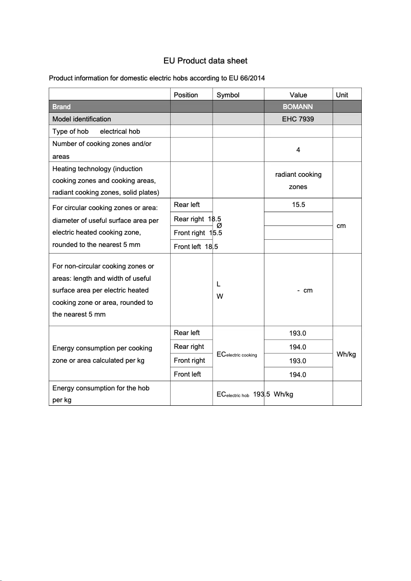 Imagen de la primera página del manual del dispositivo EHC 7939