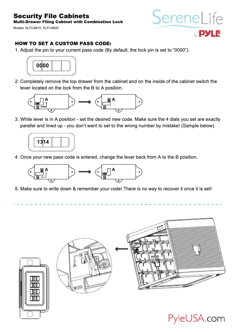 Imagen de la primera página del manual del dispositivo USLFCAB20