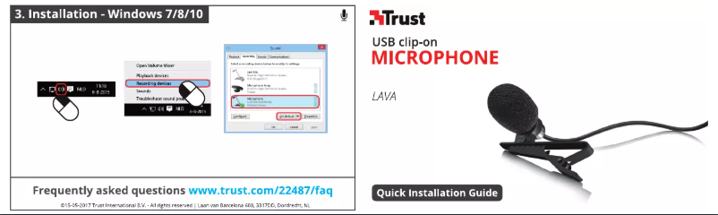 Imagen de la primera página del manual del dispositivo Lava USB