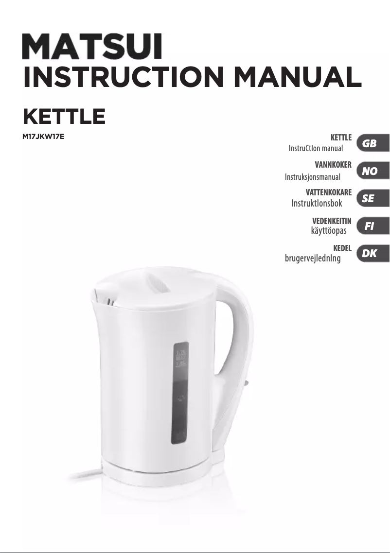 Imagen de la primera página del manual del dispositivo M17JKW17E