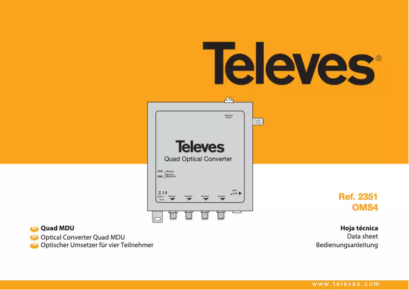 Página nº 1 - Manual de usuario Televes OMS4