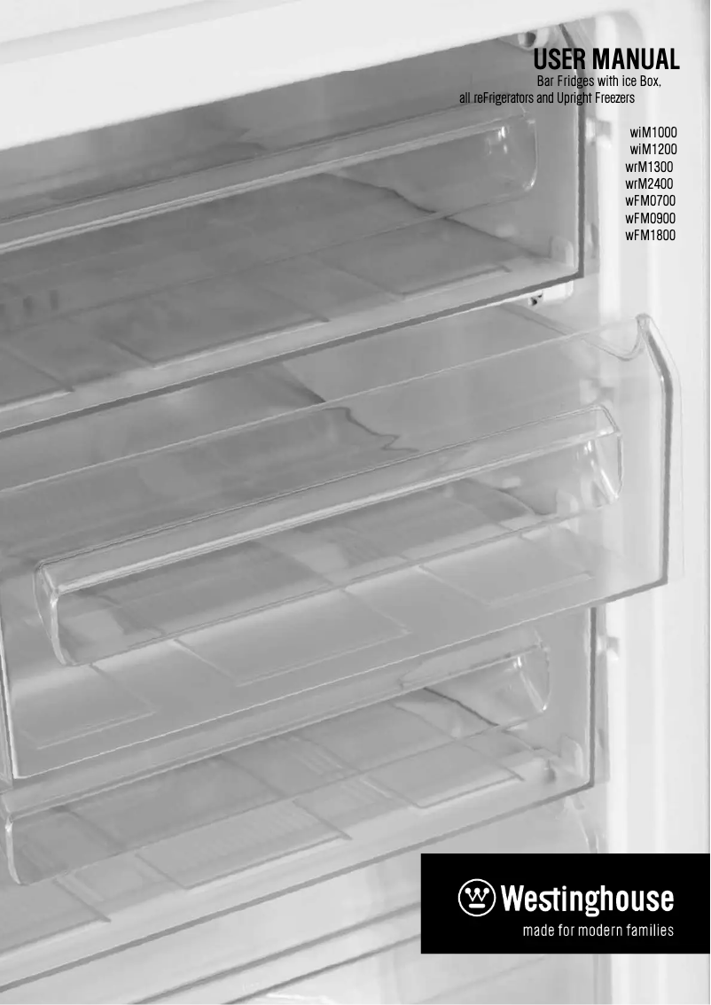 Página 1 del manual Manual de usuario Westinghouse WFM0700WC