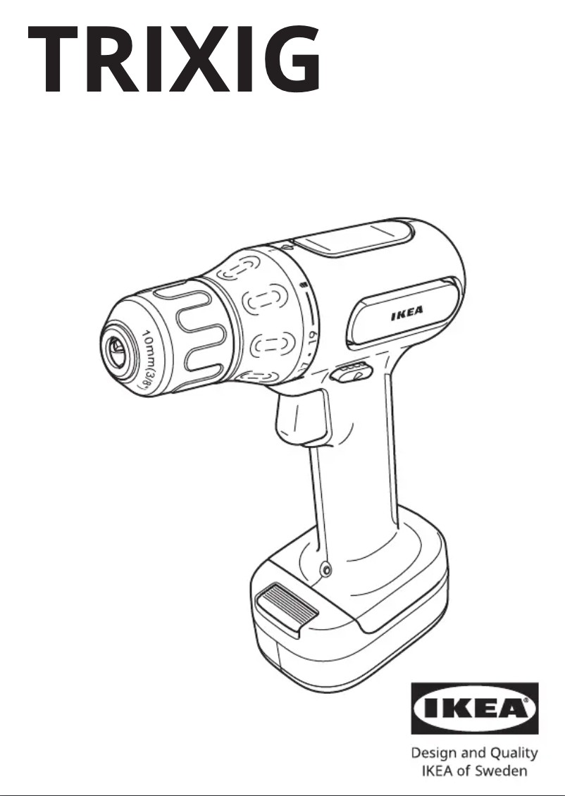 Página 1 del manual Manual de usuario Ikea TRIXIG 105.469.10