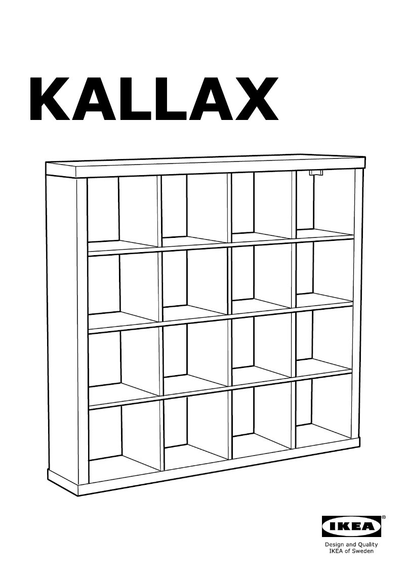 Imagen de la primera página del manual del dispositivo KALLAX