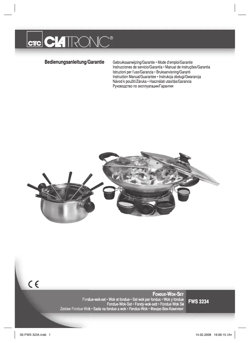 Imagen de la primera página del manual del dispositivo FWS 3234