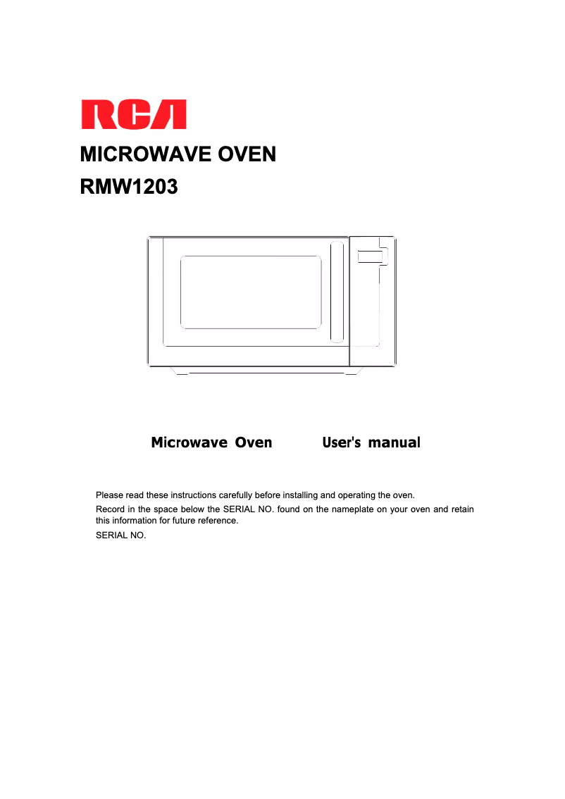 Imagen de la primera página del manual del dispositivo RMW1203