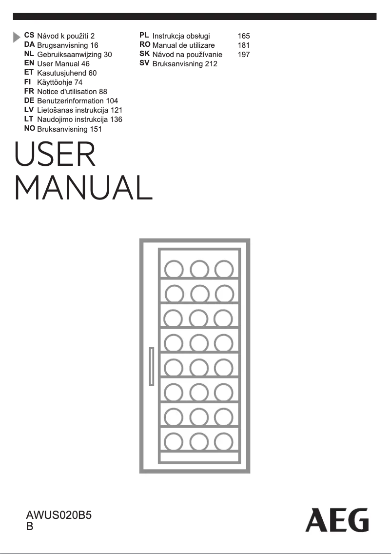 Imagen de la primera página del manual del dispositivo AWUS020B5B