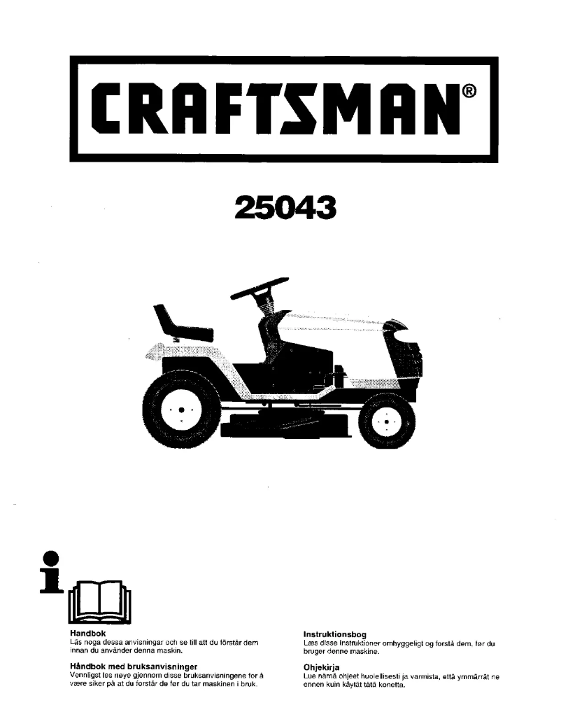 Página 1 del manual Manual de usuario Craftsman 25043