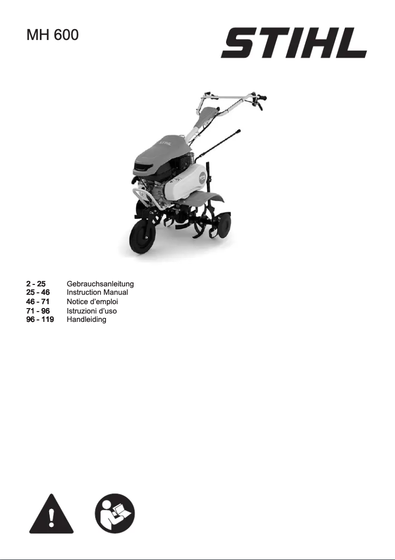 Imagen de la primera página del manual del dispositivo MH 600