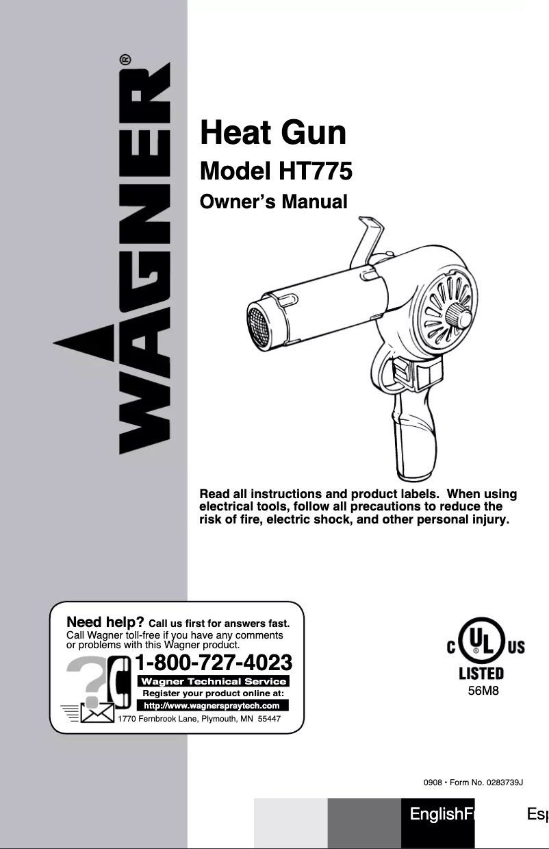 Página 1 del manual Manual de usuario Wagner HT775