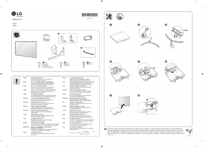 Imagen de la primera página del manual del dispositivo 65UK6400PLF