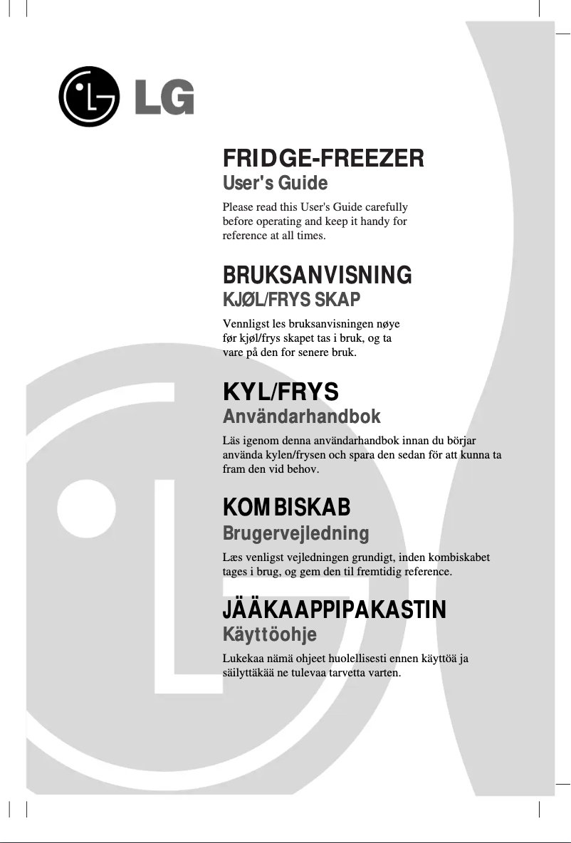 Imagen de la primera página del manual del dispositivo GR-Q469BSGW