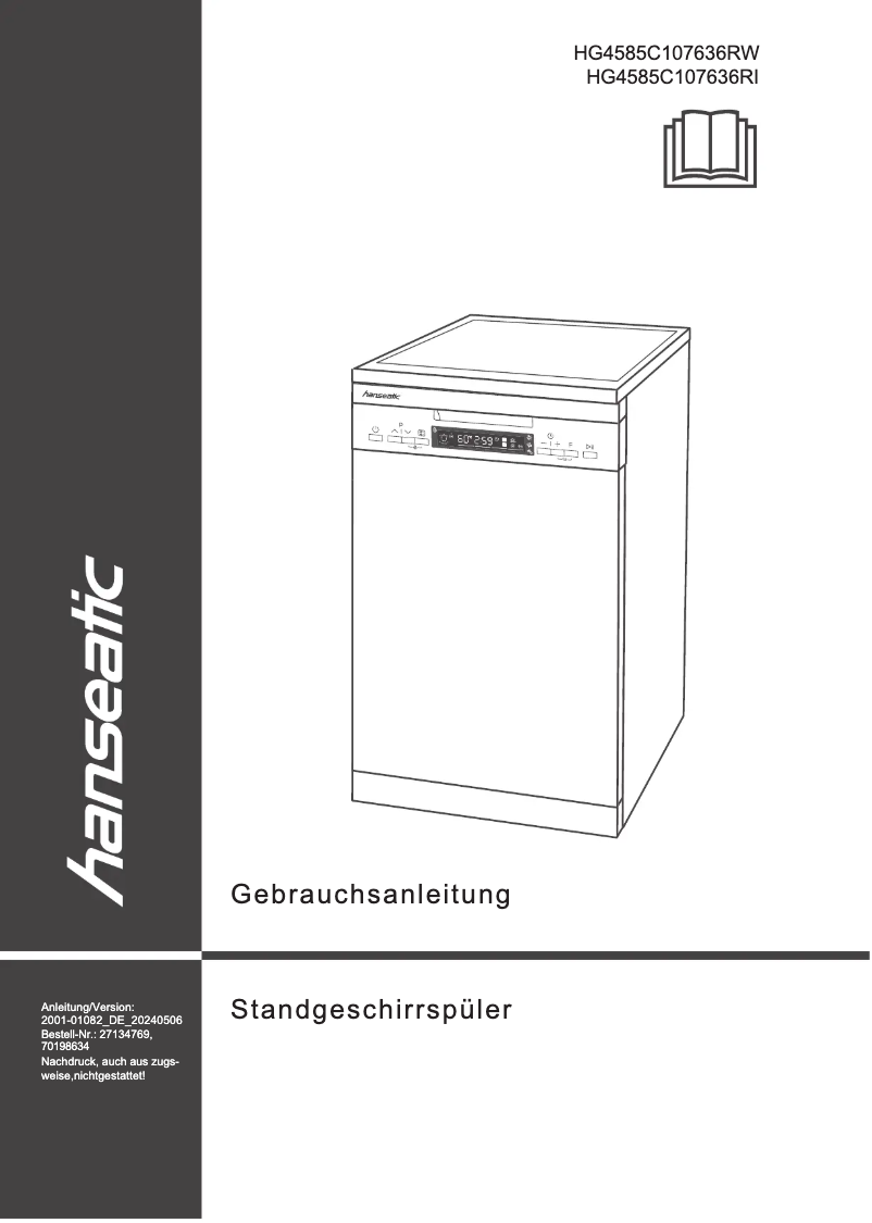 Imagen de la primera página del manual del dispositivo HG4585C107636RI