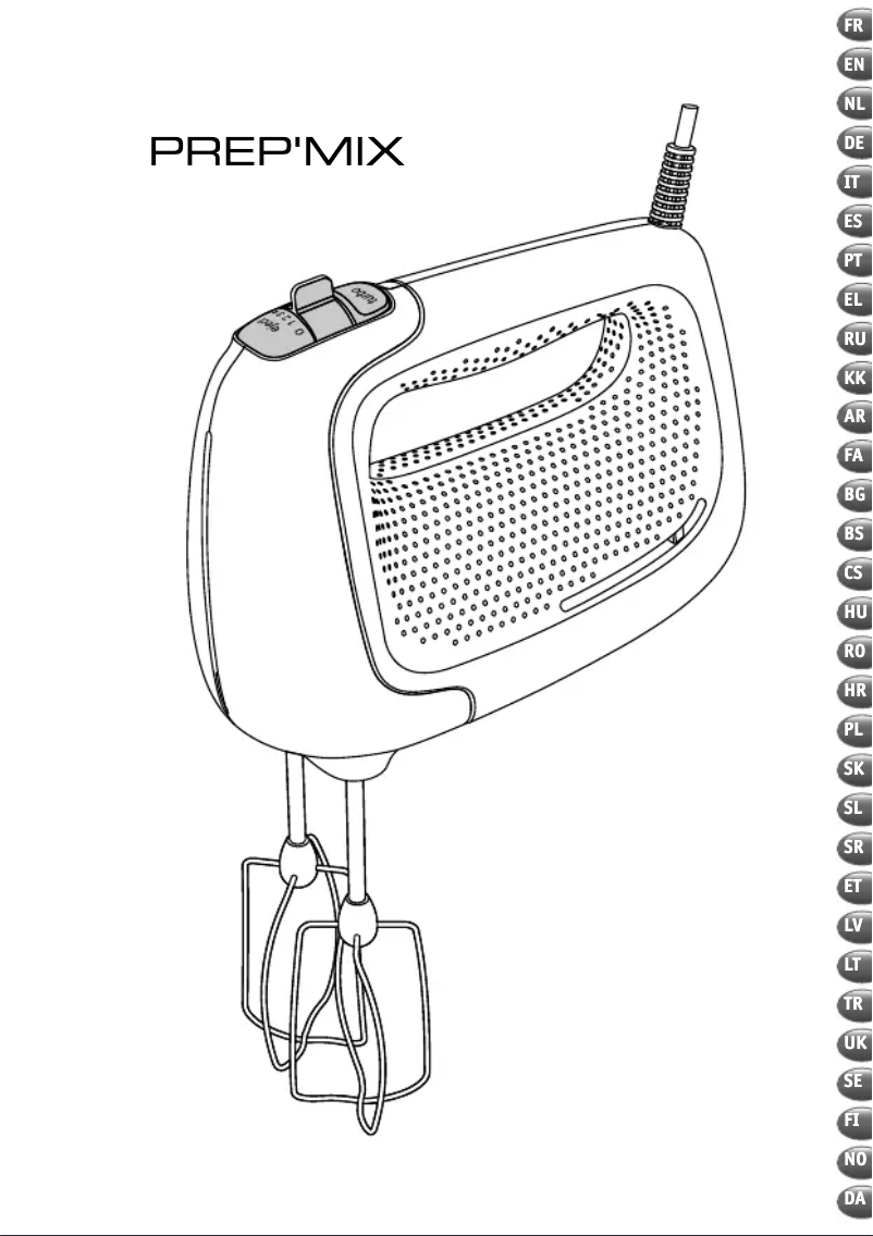 Página 1 del manual Manual de usuario Moulinex Prep Mix HM450B10