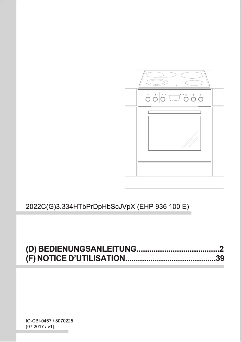 Página nº 1 - Manual de usuario Amica EHPC 936 100 E