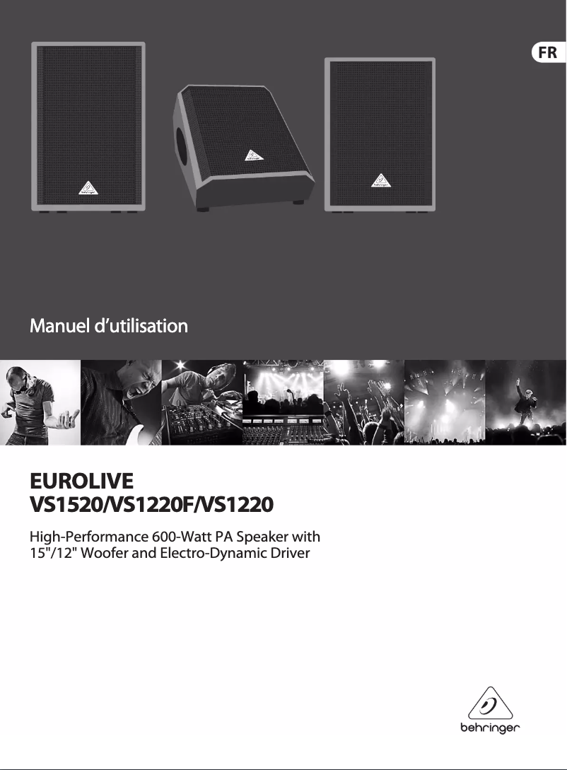 Imagen de la primera página del manual del dispositivo Eurolive VS1520