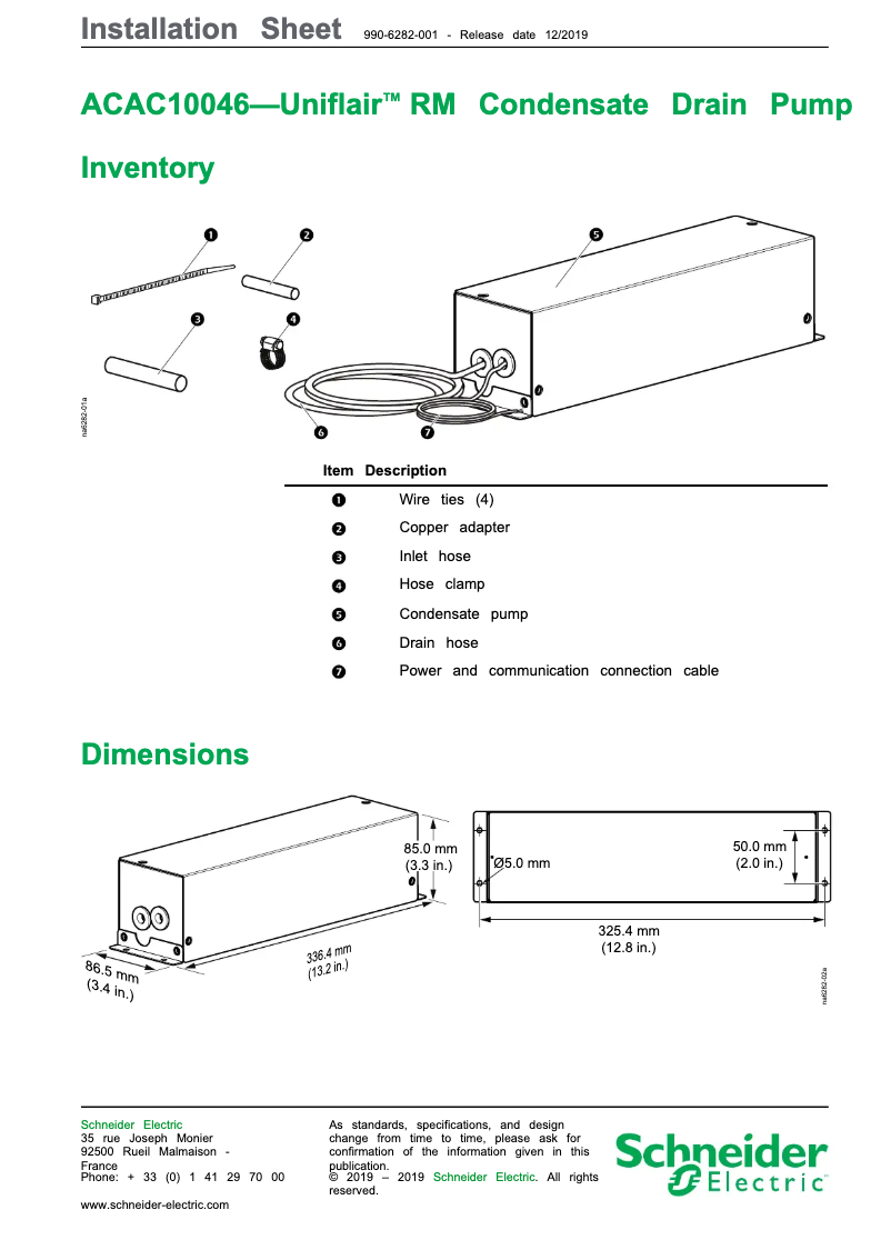 Imagen de la primera página del manual del dispositivo ACAC10046