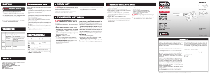 Imagen de la primera página del manual del dispositivo PXWBS-200U