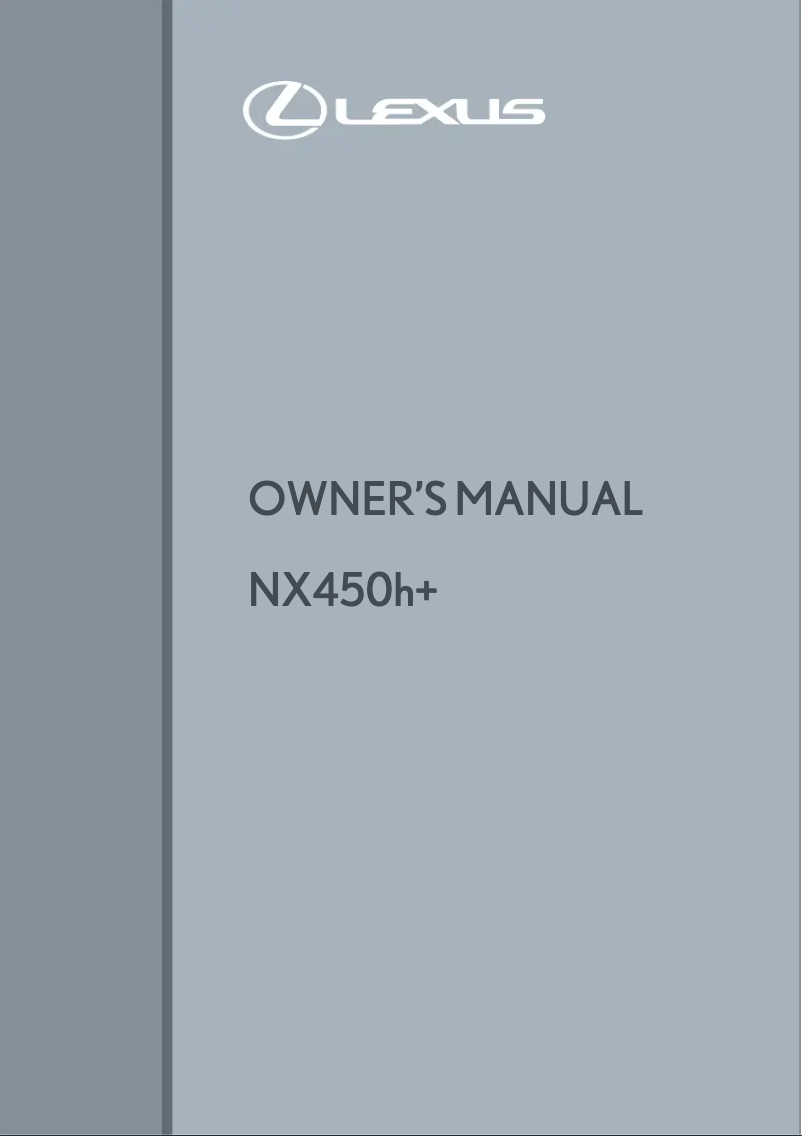 Página 1 del manual Manual de usuario Lexus NX 300H (2021)