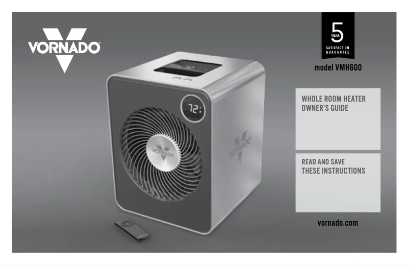 Imagen de la primera página del manual del dispositivo VMH600