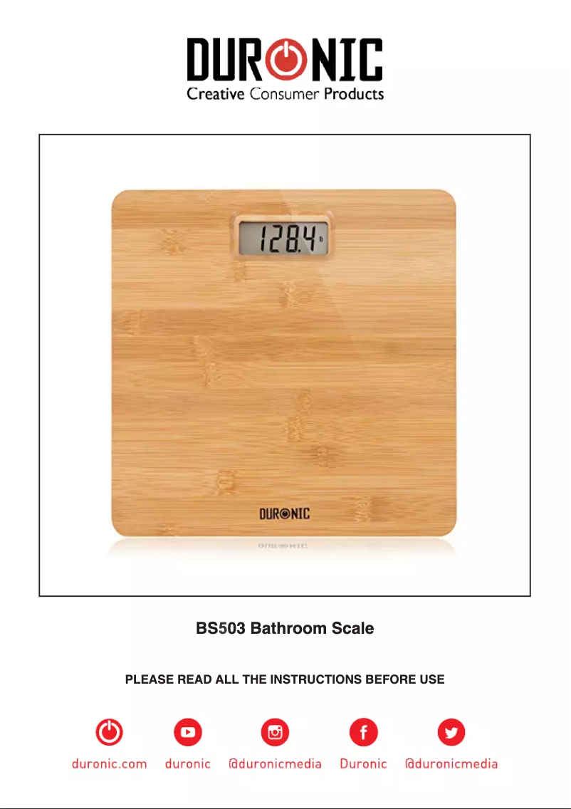 Página 1 del manual Manual de usuario Duronic BS504