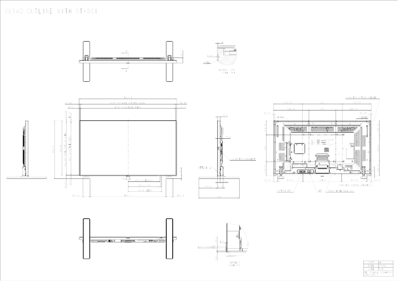 Imagen de la primera página del manual del dispositivo MultiSync V654Q