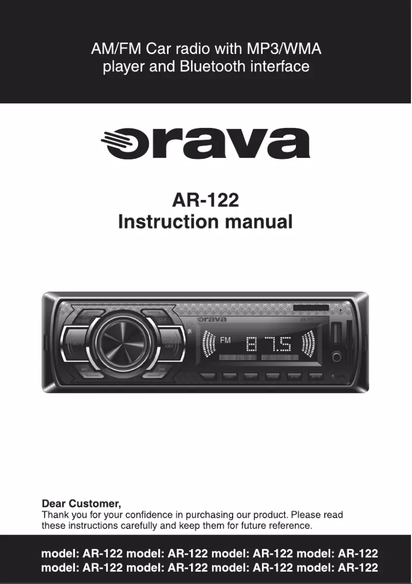 Página 1 del manual Manual de usuario Orava AR-122
