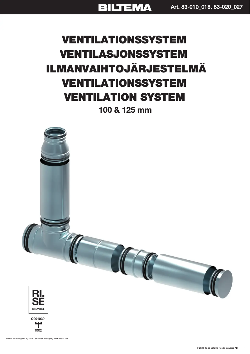 Imagen de la primera página del manual del dispositivo 83-021