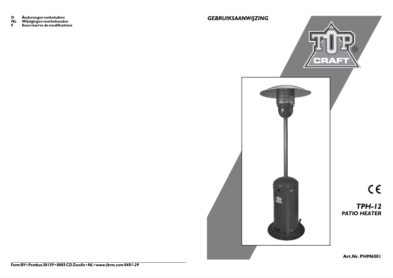 Página 1 del manual Manual de usuario Topcraft TPH-12