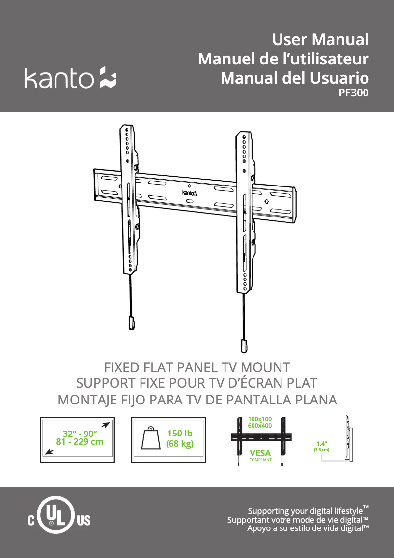 Página nº 1 - Manual de usuario Kanto PF300