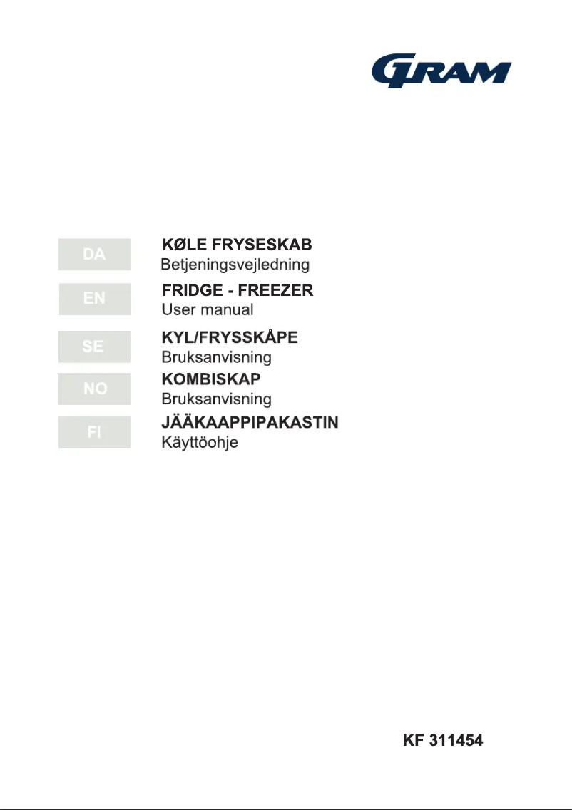 Página 1 del manual Manual de usuario Gram KF 311454
