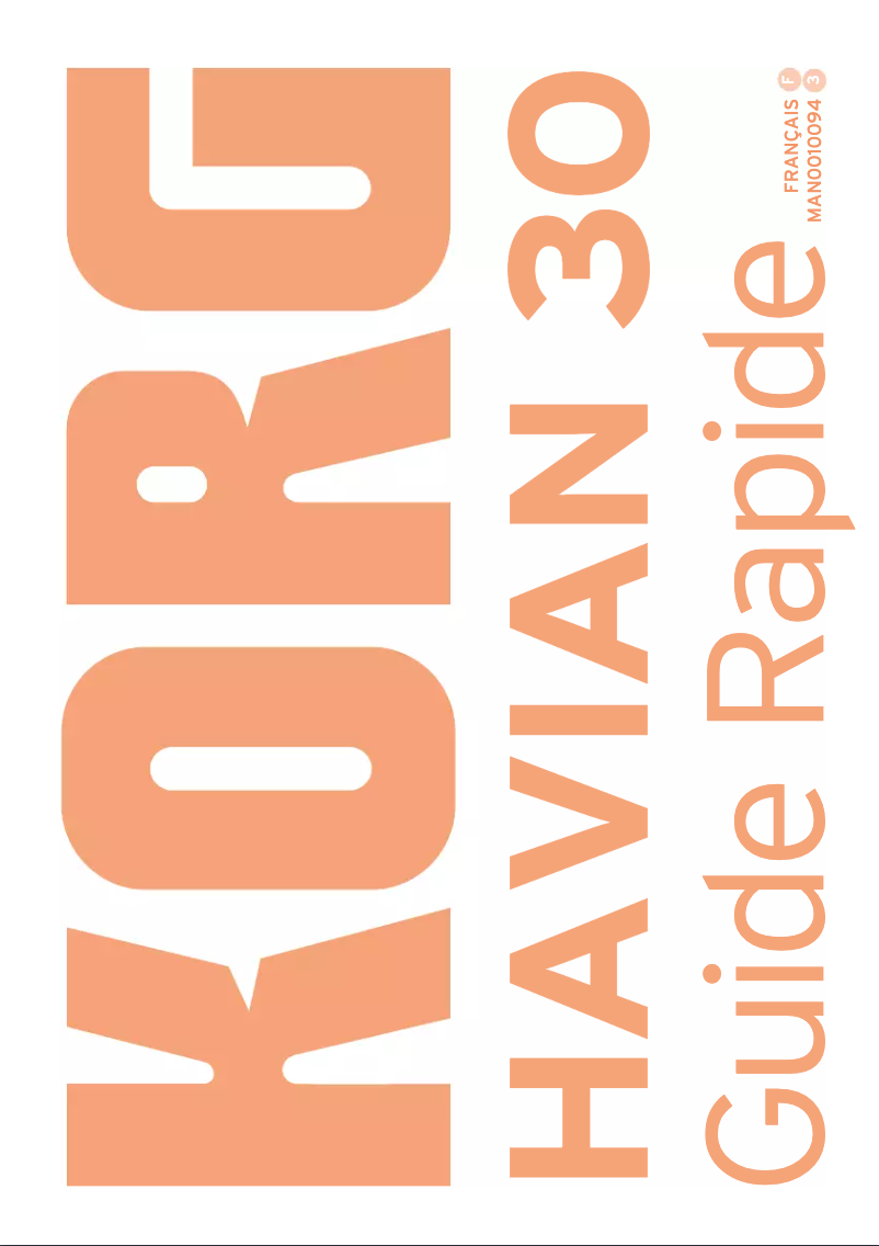 Página 1 del manual Manual de usuario Korg HAVIAN 30