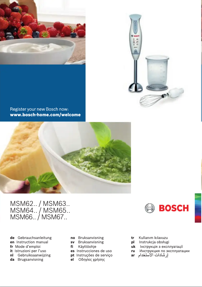 Página 1 del manual Manual de usuario Bosch MSM6700GB