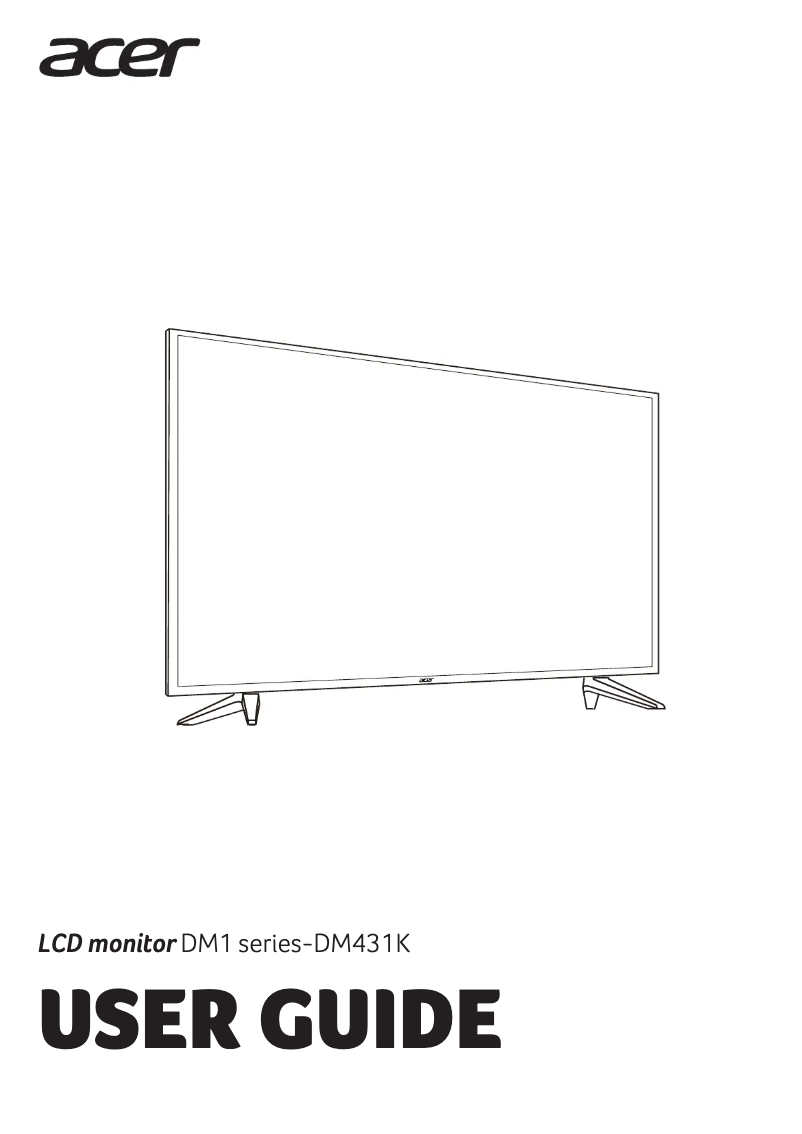 Imagen de la primera página del manual del dispositivo DM431K